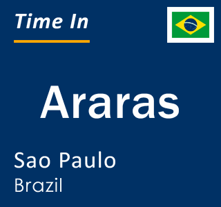 Current local time in Araras, Sao Paulo, Brazil