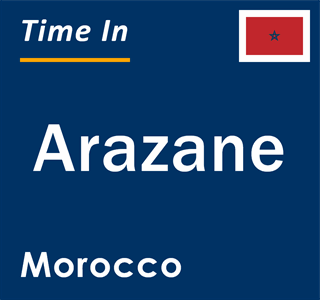 Current local time in Arazane, Morocco