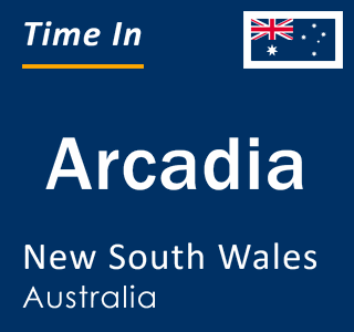 Current local time in Arcadia, New South Wales, Australia