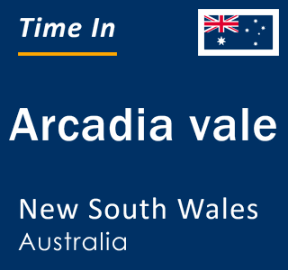 Current local time in Arcadia vale, New South Wales, Australia