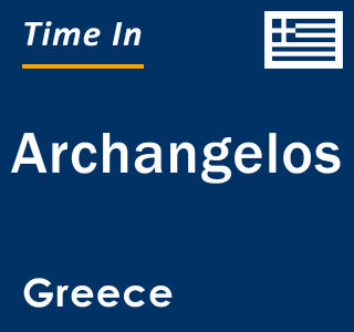 Current local time in Archangelos, Greece