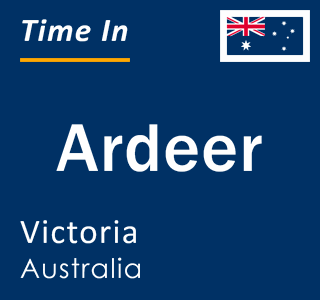Current local time in Ardeer, Victoria, Australia