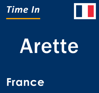 Current local time in Arette, France