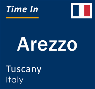 Current time in Arezzo, Tuscany, Italy