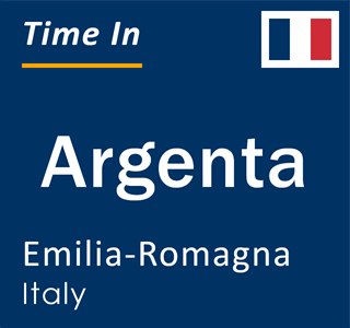 Current local time in Argenta, Emilia-Romagna, Italy