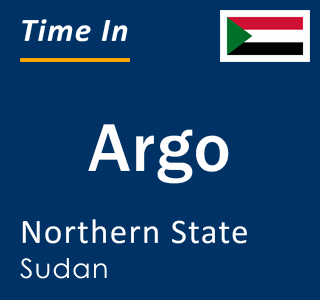 Current time in Argo, Northern State, Sudan