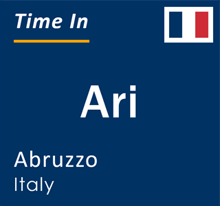 Current local time in Ari, Abruzzo, Italy