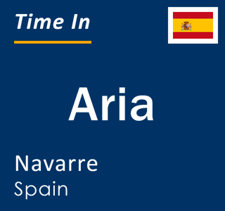 Current local time in Aria, Navarre, Spain