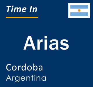 Current local time in Arias, Cordoba, Argentina