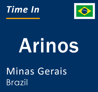 Current local time in Arinos, Minas Gerais, Brazil