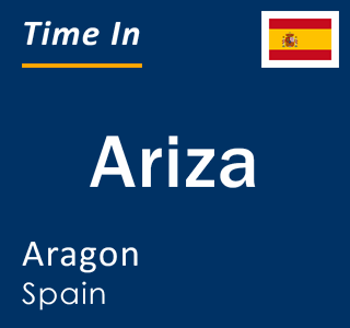 Current local time in Ariza, Aragon, Spain