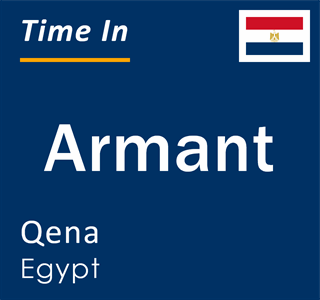 Current local time in Armant, Qena, Egypt