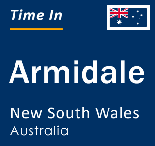 Current local time in Armidale, New South Wales, Australia