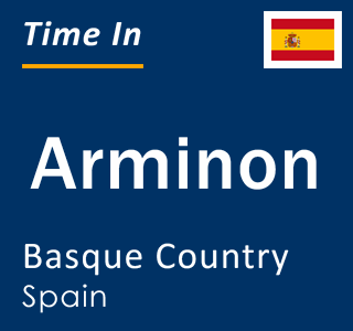 Current local time in Arminon, Basque Country, Spain