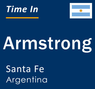 Current local time in Armstrong, Santa Fe, Argentina