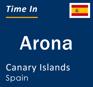 Current local time in Arona, Canary Islands, Spain