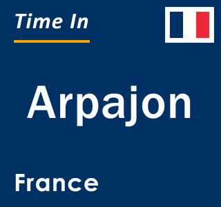 Current local time in Arpajon, France