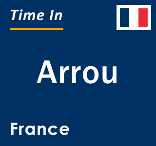 Current local time in Arrou, France