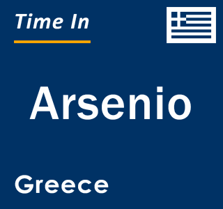 Current local time in Arsenio, Greece