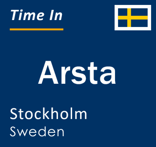 Current local time in Arsta, Stockholm, Sweden