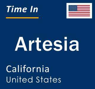 Current local time in Artesia, California, United States