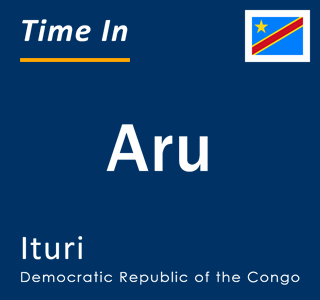 Current local time in Aru, Ituri, Democratic Republic of the Congo