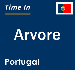 Current local time in Arvore, Portugal