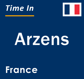 Current local time in Arzens, France