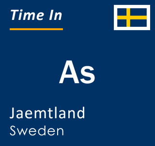 Current local time in As, Jaemtland, Sweden