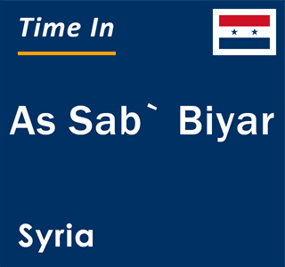 Current local time in As Sab` Biyar, Syria