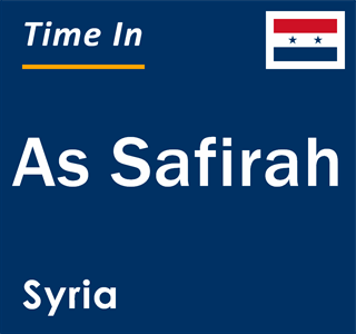 Current time in As Safirah, Syria