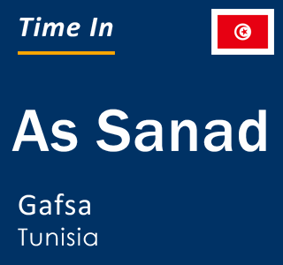 Current local time in As Sanad, Gafsa, Tunisia
