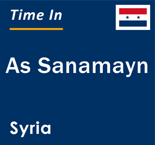 Current local time in As Sanamayn, Syria