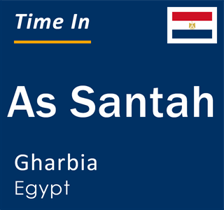 Current local time in As Santah, Gharbia, Egypt