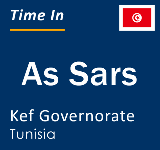 Current local time in As Sars, Kef Governorate, Tunisia