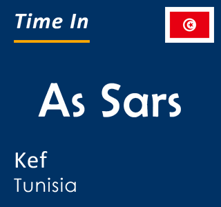 Current local time in As Sars, Kef, Tunisia