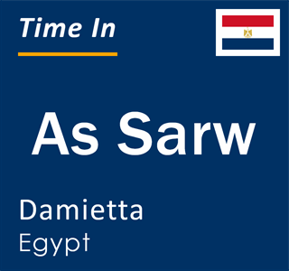 Current local time in As Sarw, Damietta, Egypt