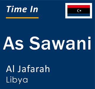 Current local time in As Sawani, Al Jafarah, Libya