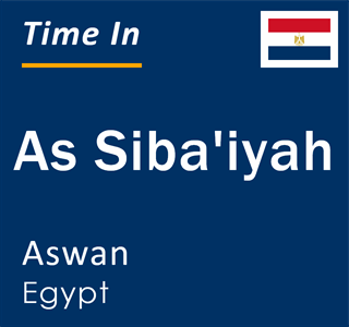 Current local time in As Siba'iyah, Aswan, Egypt