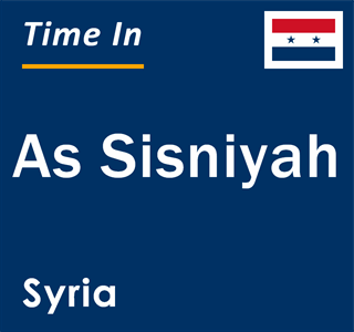 Current local time in As Sisniyah, Syria