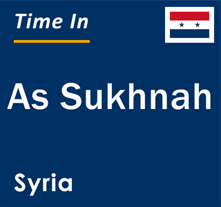 Current local time in As Sukhnah, Syria