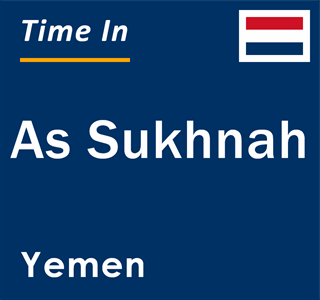 Current local time in As Sukhnah, Yemen