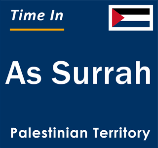 Current local time in As Surrah, Palestinian Territory