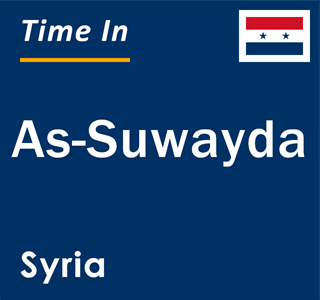 Current local time in As-Suwayda, Syria