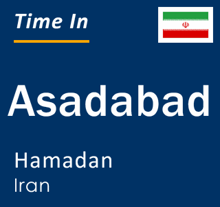 Current time in Asadabad, Hamadan, Iran