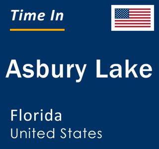 Current local time in Asbury Lake, Florida, United States