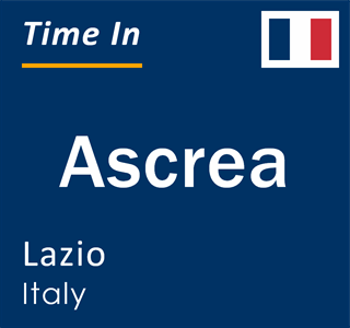 Current local time in Ascrea, Lazio, Italy