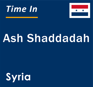 Current local time in Ash Shaddadah, Syria