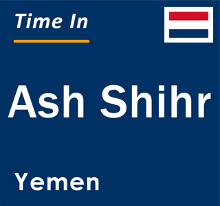 Current local time in Ash Shihr, Yemen