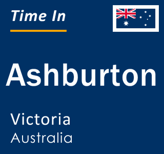 Current local time in Ashburton, Victoria, Australia